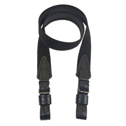 Ремень оружейный синтетический противоскользящий двухточечный текстильный черный