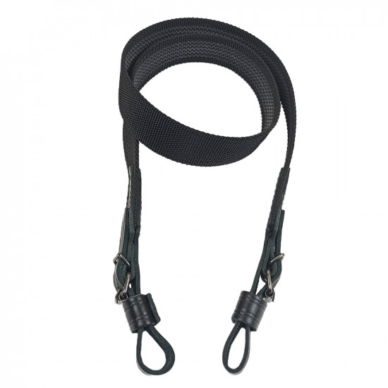 Ремень оружейный синтетический противоскользящий двухточечный текстильный черный
