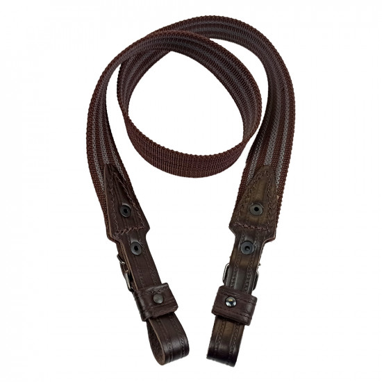 Ремень оружейный синтетический противоскользящий двухточечный текстильный коричневый