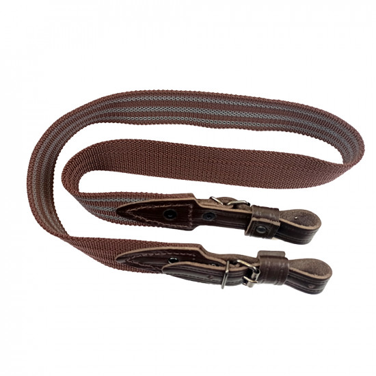 Ремень оружейный синтетический противоскользящий двухточечный текстильный коричневый