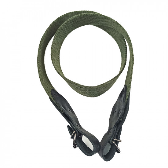 Ремень оружейный тактический двухточечный текстильный черный