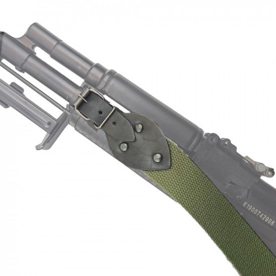 Ремень оружейный регулируемый тактический двухточечный текстильный черный