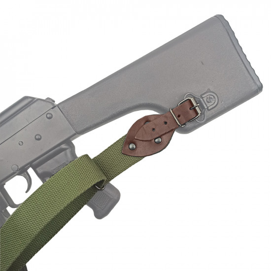 Ремень оружейный регулируемый тактический двухточечный текстильный цвет шоколад
