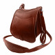 Ягдташ охотничий натуральная кожа малый цвет коньяк