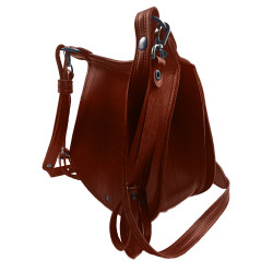 Ягдташ охотничий натуральная кожа малый цвет коньяк