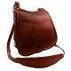 Ягдташ охотничий натуральная кожа малый цвет коньяк
