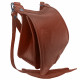 Ягдташ охотничий натуральная кожа малый цвет коньяк