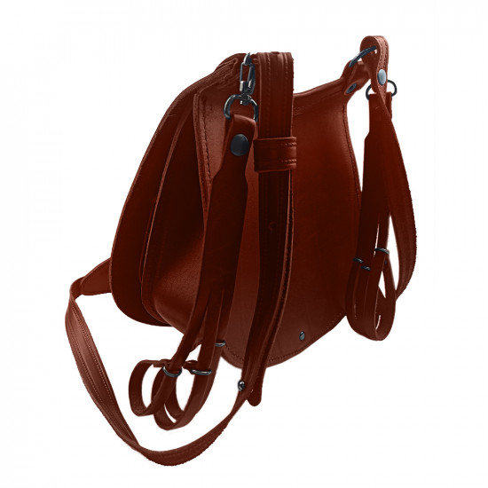 Ягдташ охотничий натуральная кожа малый цвет коньяк