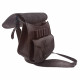 Ягдташ охотничий натуральная кожа малый цвет шоколад