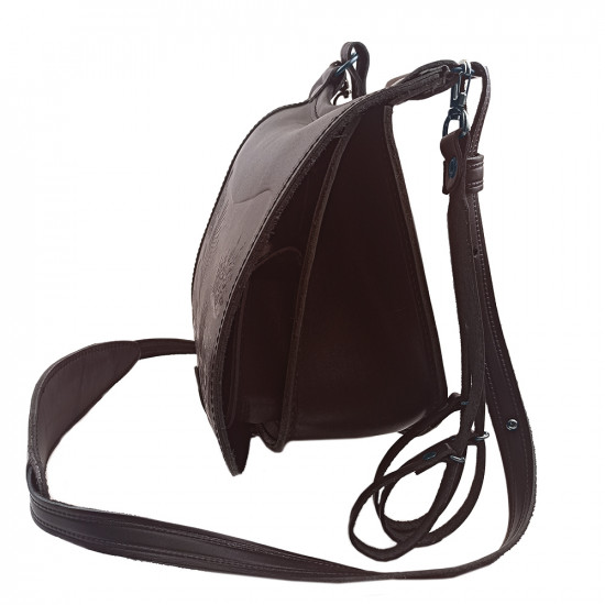 Ягдташ охотничий натуральная кожа малый цвет шоколад