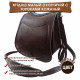 Ягдташ охотничий натуральная кожа малый цвет шоколад