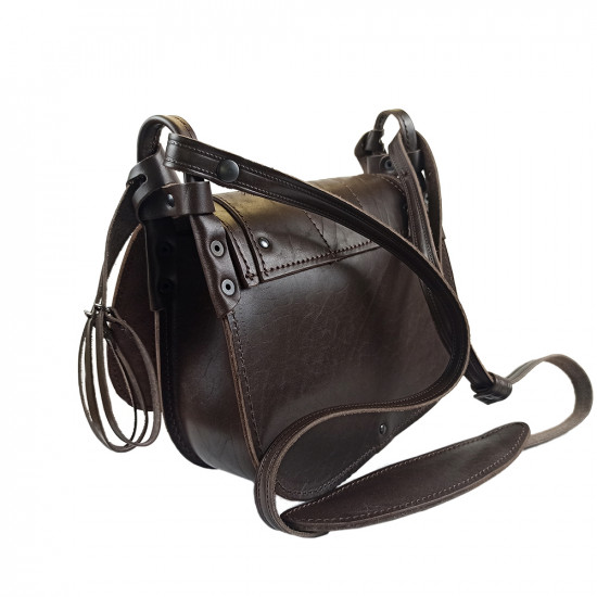 Ягдташ охотничий натуральная кожа средний цвет шоколад