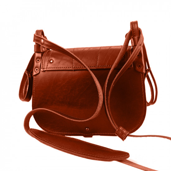 Ягдташ охотничий натуральная кожа средний цвет коньяк