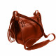 Ягдташ охотничий натуральная кожа средний цвет коньяк